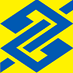 logo do banco do brasil, amarela e azul.